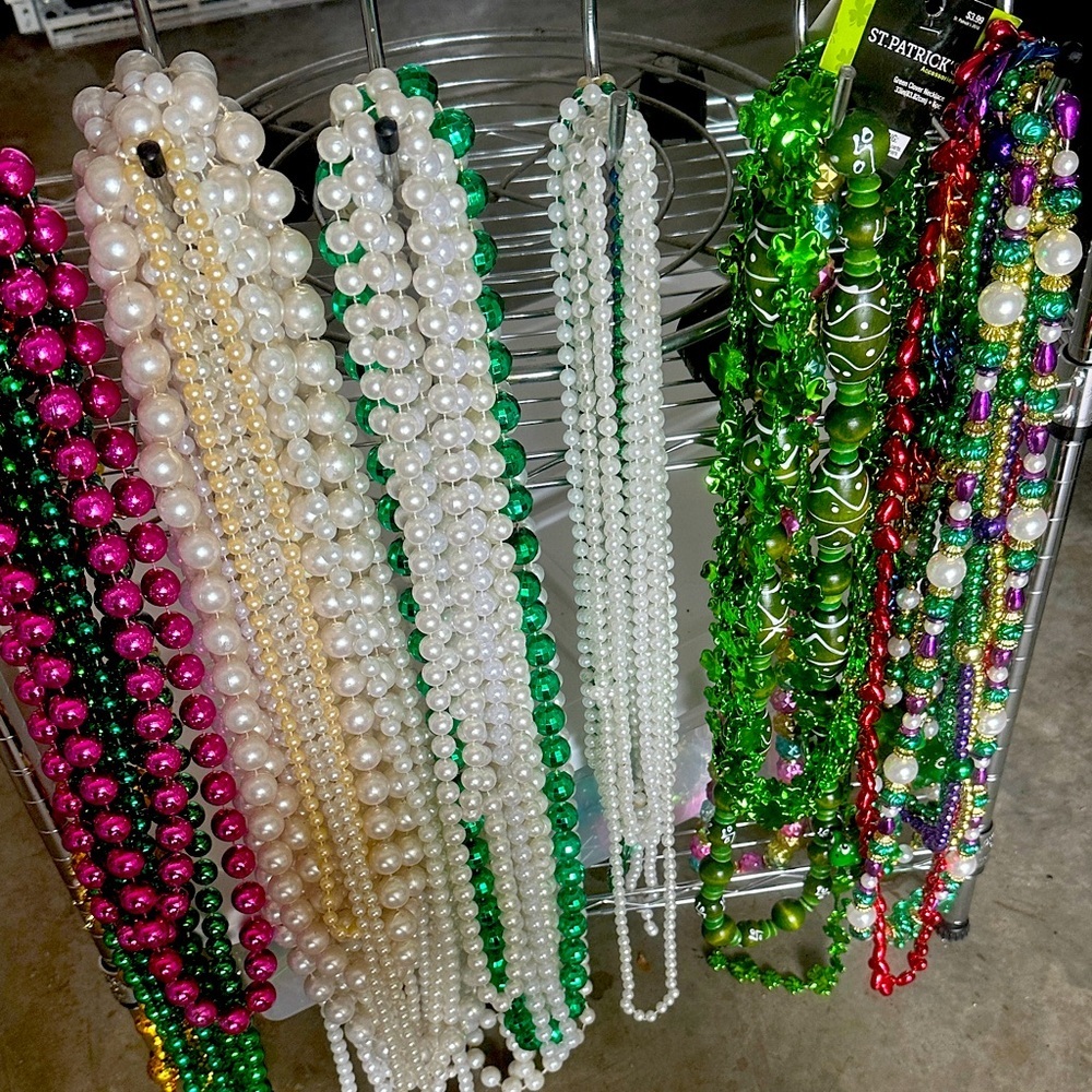 Festive Bead Necklace Set - Multicolor